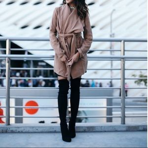 VICI Nude Camel Wrap Coat